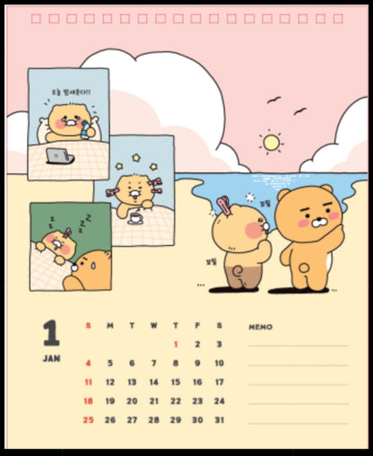 [KAKAO FRIENDS] 2026 Choonsik Desk Calendar (Korean)