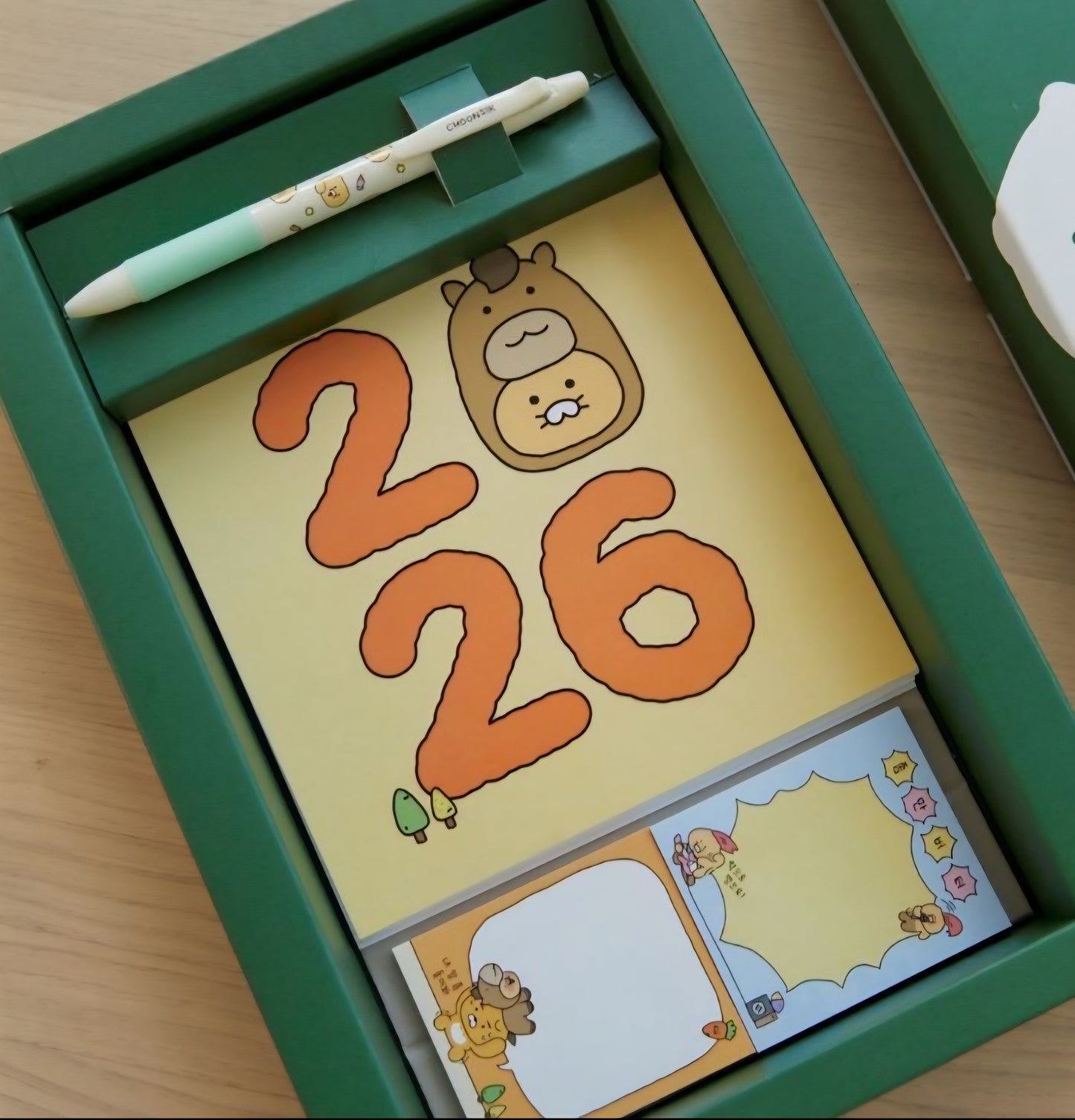 [KAKAO FRIENDS] 2026 Choonsik Diary Set (Gray & Green)