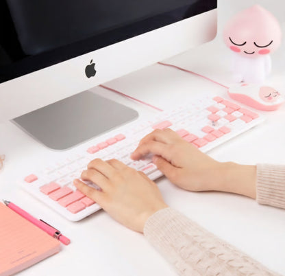 [KAKAO FRIENDS] Keyboard Mouse Set Ryan & Apeach 유선 키보드 마우스 세트 라이언 라이언 & 어피치