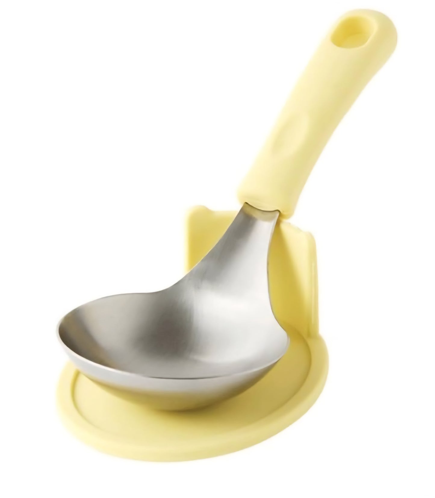 국민 국자, 전현무 국자 (받침대 포함) 8 칼라 - Widr Head Serving Spoon with Silicon Handle