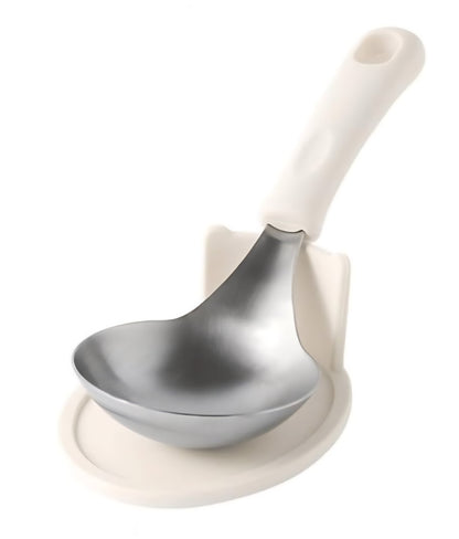 국민 국자, 전현무 국자 (받침대 포함) 8 칼라 - Widr Head Serving Spoon with Silicon Handle