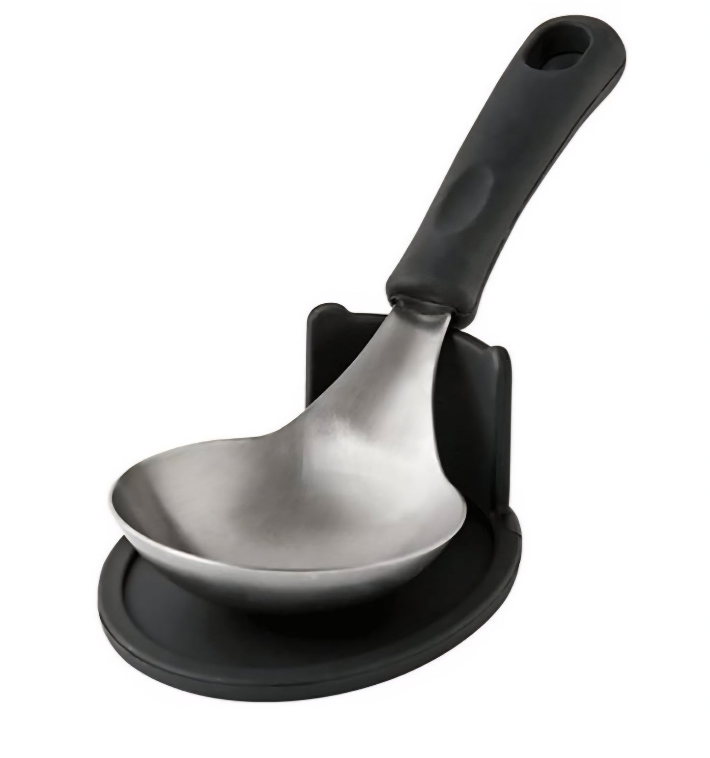 국민 국자, 전현무 국자 (받침대 포함) 8 칼라 - Widr Head Serving Spoon with Silicon Handle