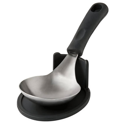 국민 국자, 전현무 국자 (받침대 포함) 8 칼라 - Widr Head Serving Spoon with Silicon Handle