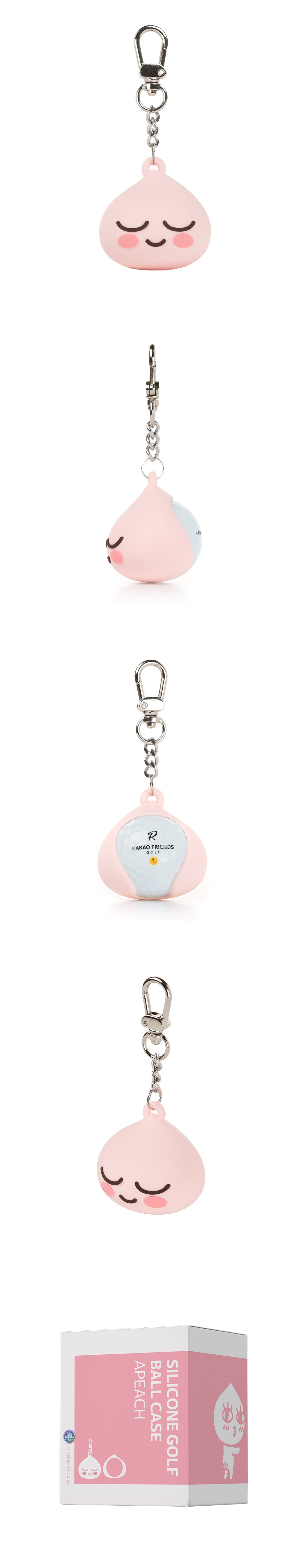 Kakao Friends: Silicone Golf Ball Case-Apeach 실리콘 골프볼 케이스-어피치