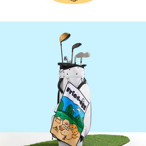 Kakao Friends: Sand Play Golf Club Towel - Lachun 샌드 플레이 골프 클럽 타월 - 라춘