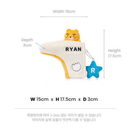 Kakao Friends: Soft Putter Cover Blade Ryan 소프트 퍼터커버 블레이드-라이언