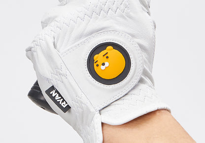 Kakao Friends: Basic men's sheepskin one-hand gloves - Ryan 베이직 남성 양피 한손장갑 - 라이언