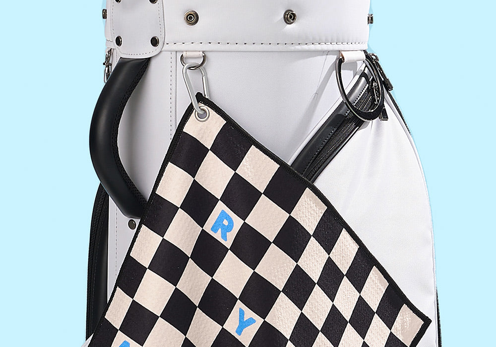 Kakao Friends: Checkerboard Golf Club Towel - Ryan 체커보드 골프 클럽 타월 - 라이언