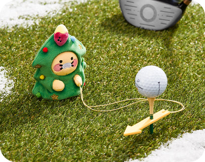 Kakao Friends: Jingle Bell Golf Tee Keeper - Choonsik 징글벨 골프티 키퍼 - 춘식이