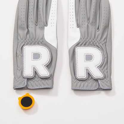 Kakao Friends: Friends Ball Marker Women's Two-Handed Synthetic Leather Gloves - Ryan 프렌즈 볼마커 여성 양손 합피장갑 - 라이언