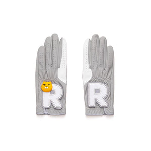 Kakao Friends: Friends Ball Marker Women's Two-Handed Synthetic Leather Gloves - Ryan 프렌즈 볼마커 여성 양손 합피장갑 - 라이언