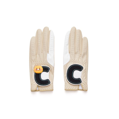 Kakao Friends: Friends Ball Marker Women's Two-Handed Synthetic Gloves - Chunsik 프렌즈 볼마커 여성 양손 합피장갑 - 춘식이