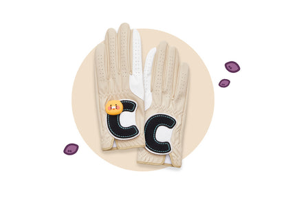 Kakao Friends: Friends Ball Marker Women's Two-Handed Synthetic Gloves - Chunsik 프렌즈 볼마커 여성 양손 합피장갑 - 춘식이