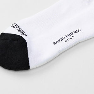 KAKAO FRIENDS: Let's Party Men's Medium Neck Socks - Ryan (White) 렛츠파티 남성 중목 양말 - 라이언 (화이트)
