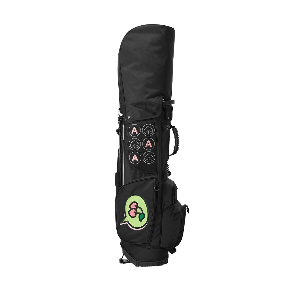 Kakao Friends: Let's Party Stand Caddy Bag - Apeach (Black) 렛츠파티 스탠드 캐디백 - 어피치 (블랙)