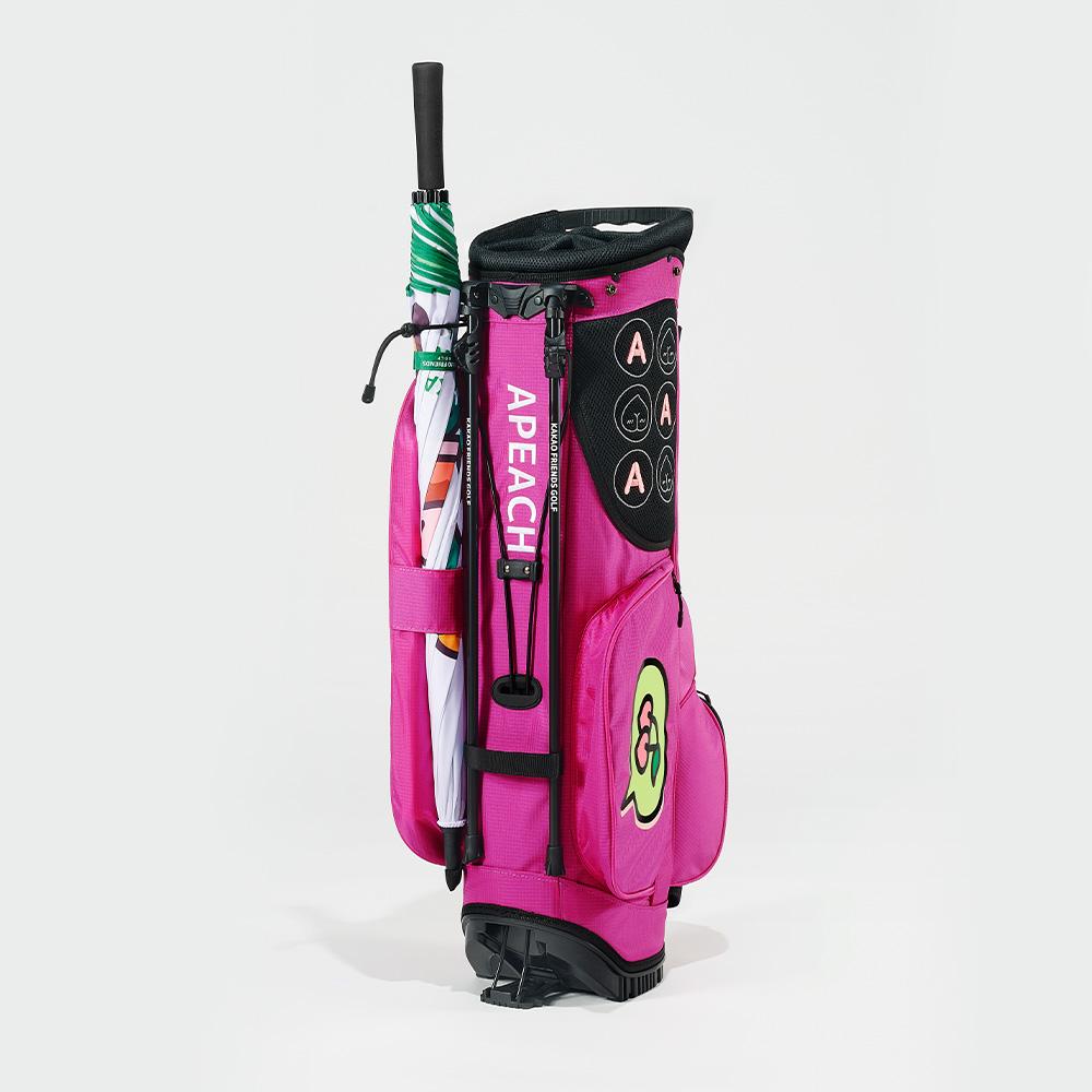 Kakao Friends: Let's Party Stand Caddy Bag - Apeach (Pink) 렛츠파티 스탠드 캐디백 - 어피치(핑크)