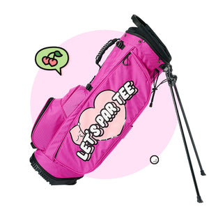 Kakao Friends: Let's Party Stand Caddy Bag - Apeach (Pink) 렛츠파티 스탠드 캐디백 - 어피치(핑크)