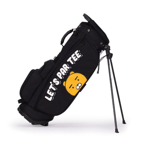 KAKAO FRIENDS: Let’s Party Stand Caddy Bag – Ryan (Black) 렛츠파티 스탠드 캐디백 - 라이언 (블랙)