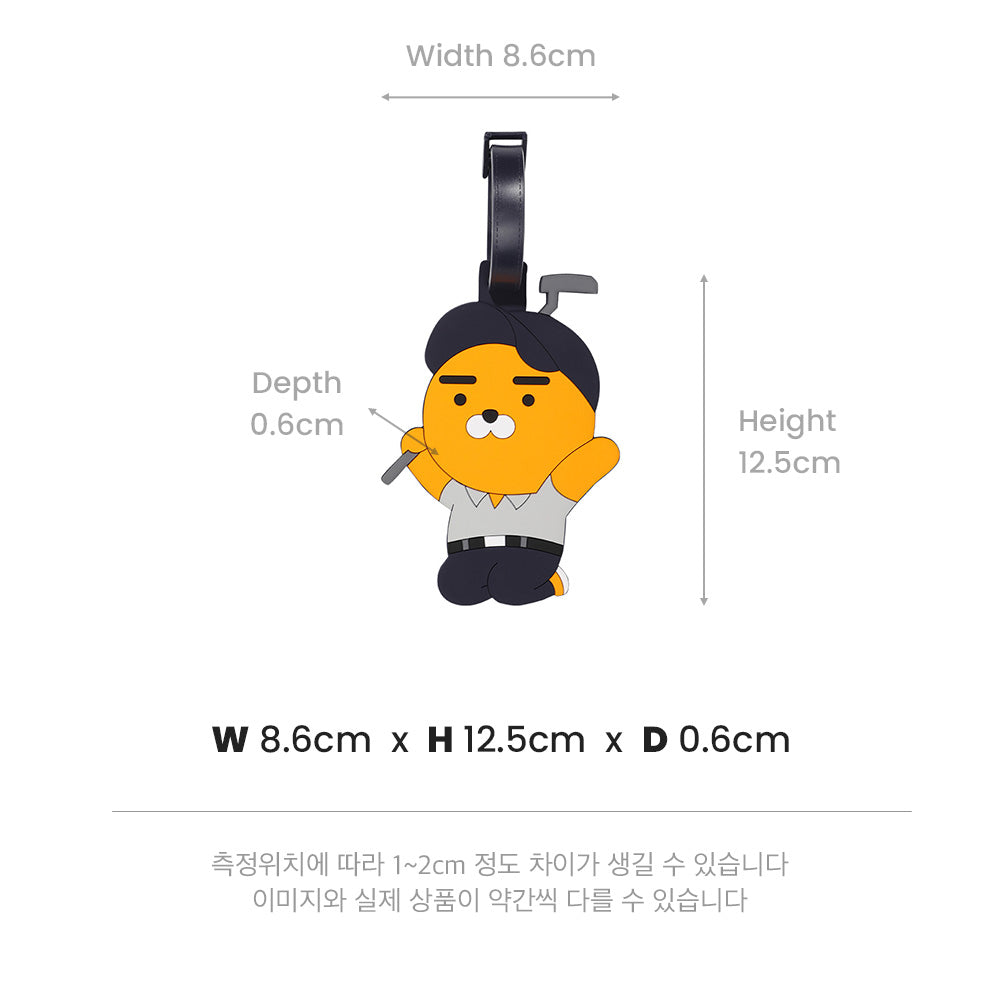 Kakao Friends: Golf lens name tag-Ryan 골프렌즈 네임택-라이언