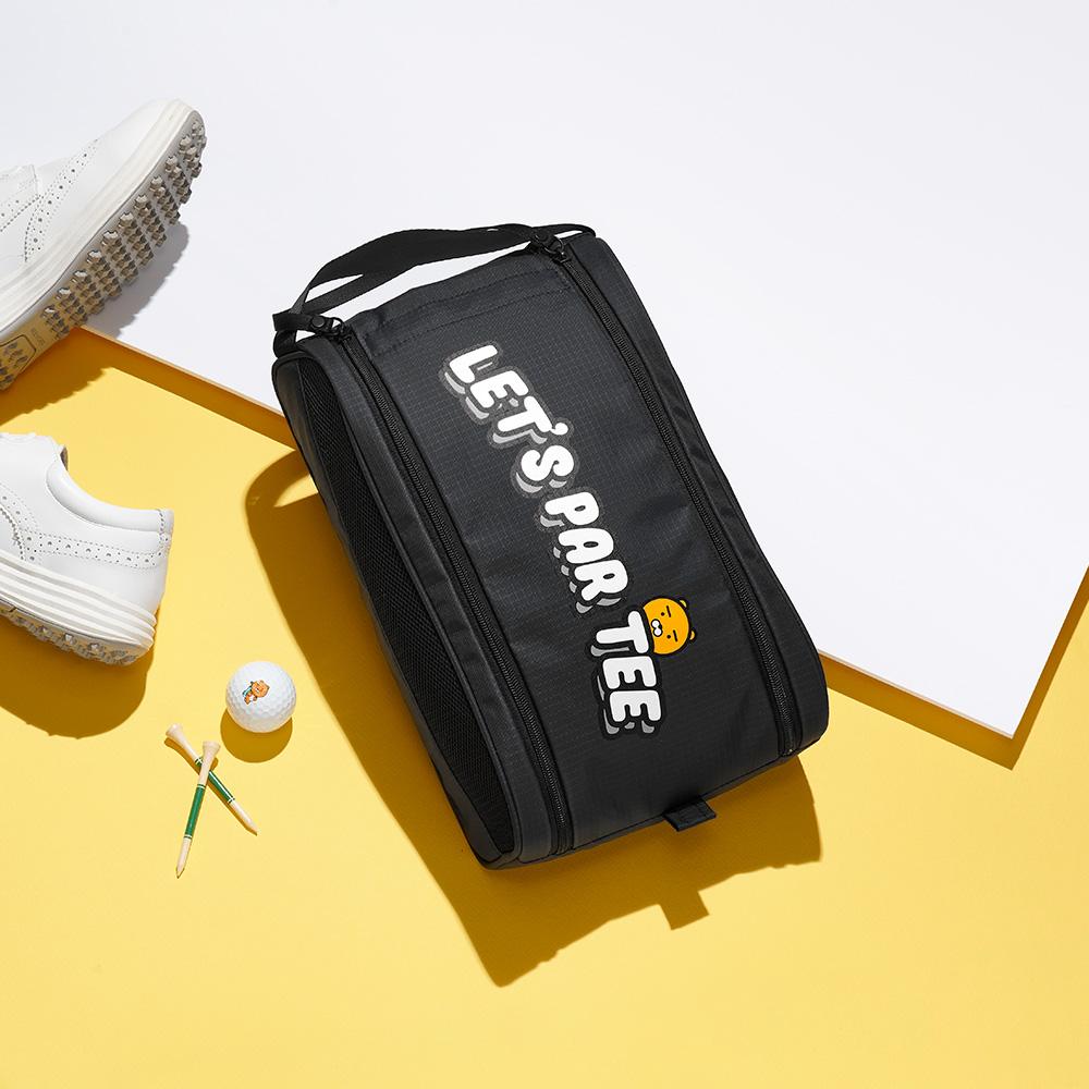 Kakao Friends: Let’s Party Shoe Bag – Ryan (Black) 렛츠파티 슈즈백 - 라이언 (블랙)