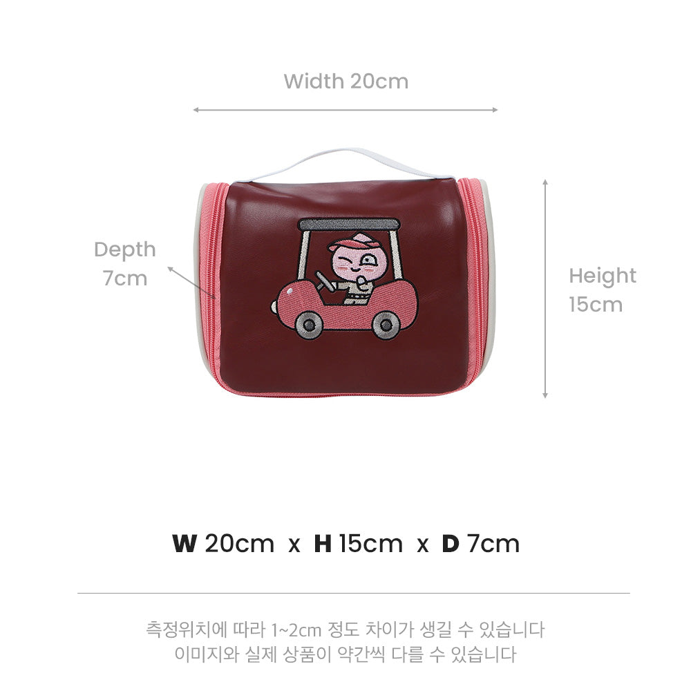 Kakao Friends: Golf Lens Cart Bag-Apeach 골프렌즈 카트백-어피치