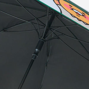 Kakao Friends: Gogreen Checker Umbrella - Choonsik 고그린 체커 우산 - 춘식이