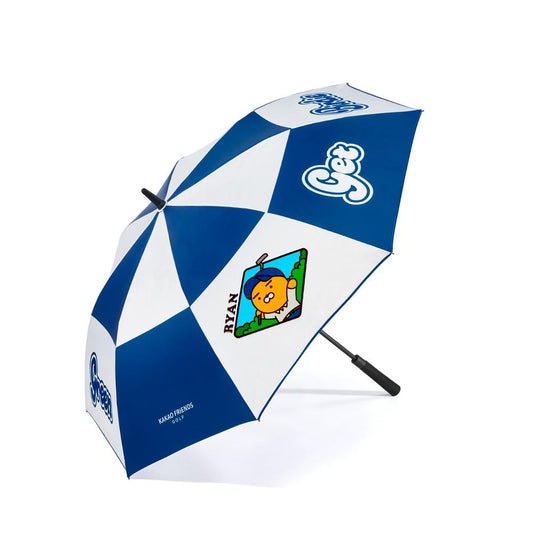 Kakao Friends: Gogreen Checker Umbrella - Ryan 고그린 체커 우산 - 라이언