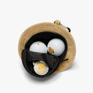 Kakao Friends: Golf Lens Bucket Hat Ball Pouch-Chunsik (Beige) 골프렌즈 버킷햇 볼파우치-춘식이(베이지)