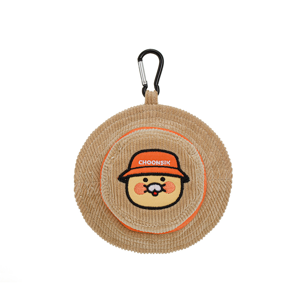 Kakao Friends: Golf Lens Bucket Hat Ball Pouch-Chunsik (Beige) 골프렌즈 버킷햇 볼파우치-춘식이(베이지)