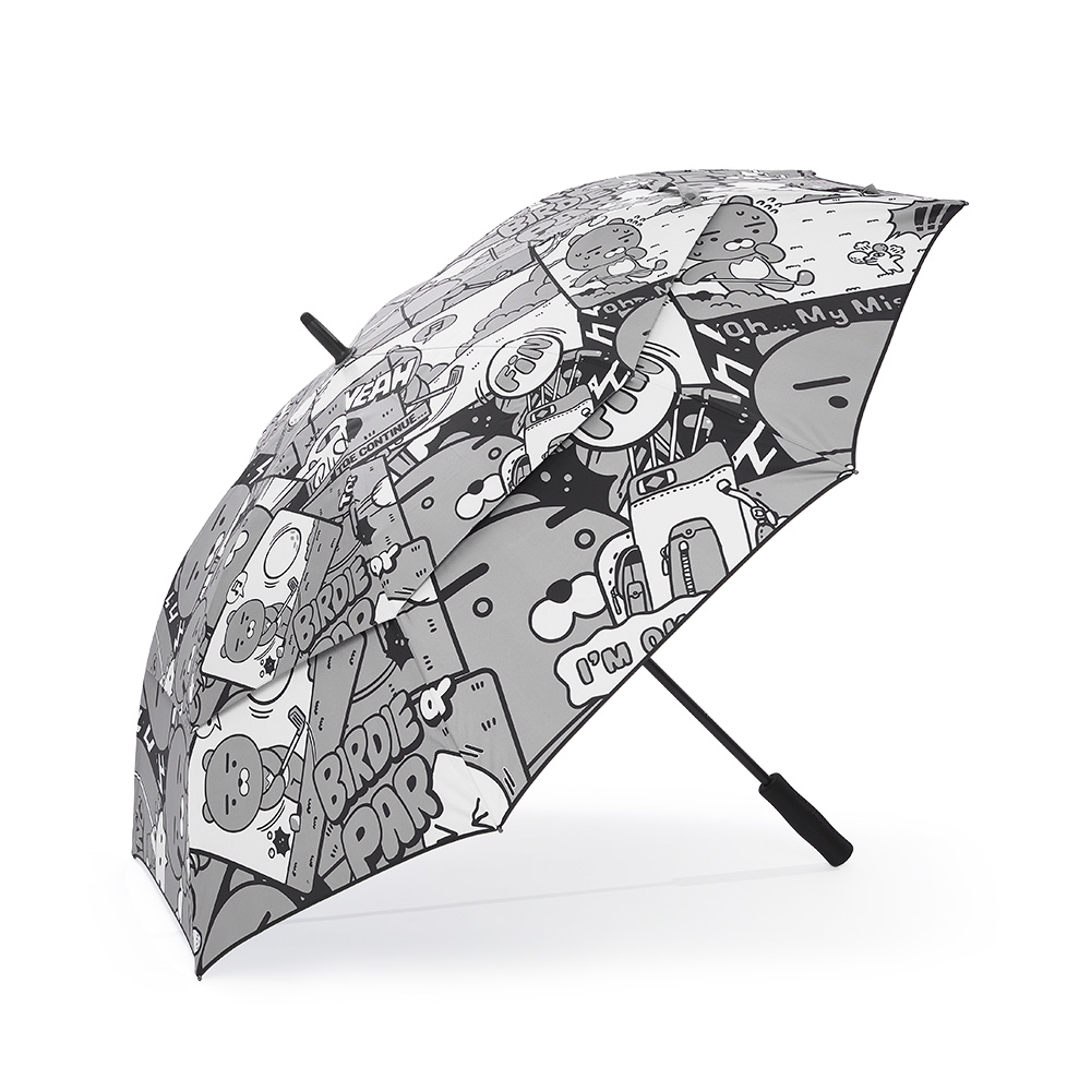 Kakao Friends: Cartoon 2-stage umbrella (gray) 카툰 2단우산(그레이)