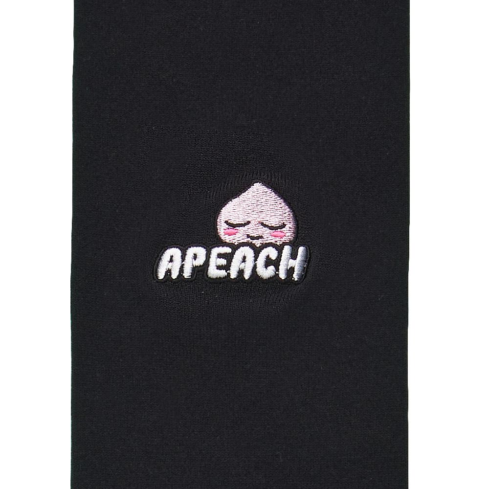 Kakao Friends: Let's Party Cool Over Knee Socks - Apeach (Black) 렛츠파티 냉감 오버 니삭스 - 어피치 (블랙)