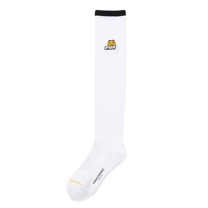 KAKAO FRIENDS: Let's Party Cool Over Knee Socks - Ryan (White) 렛츠파티 냉감 오버 니삭스 - 라이언(화이트)