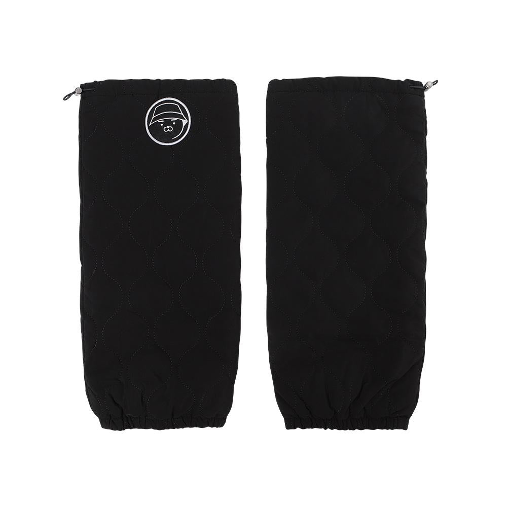 Kakao Friends: Golf Lens Padded Leg Warmer-Ryan (Black) 골프렌즈 패딩 레그 워머-라이언(블랙)