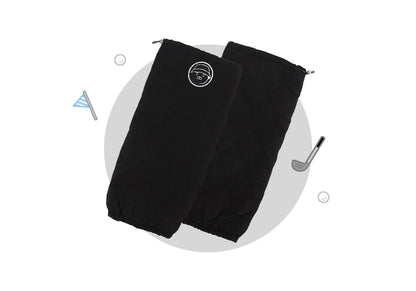 Kakao Friends: Golf Lens Padded Leg Warmer-Ryan (Black) 골프렌즈 패딩 레그 워머-라이언(블랙)