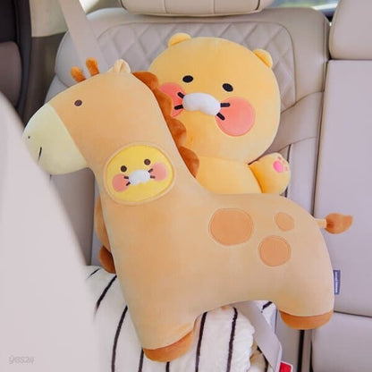 [KAKAO FRIENDS] Hug Giraffe Seatbelt Pillow Choonsik - 허그 기린 안전벨트 필로우 춘식이