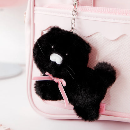 [KAKAO FRIENDS] Black Choonsik Plush Keyring Choonsik - 블랙춘 미니키링인형 춘식이