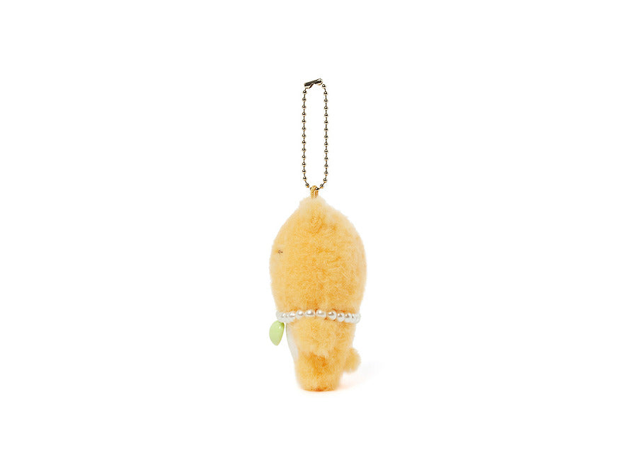 Ryan - Flat Fossil Pearl Necklace Keyring Doll