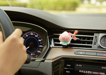 Kakao Friends: Pinwheel Car air Freshener Little Apeach 바람개비 방향제 리틀어피치