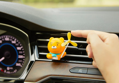 Kakao Friends: Pinwheel Car Air Freshener - Little Ryan 바람개비 방향제 리틀라이언