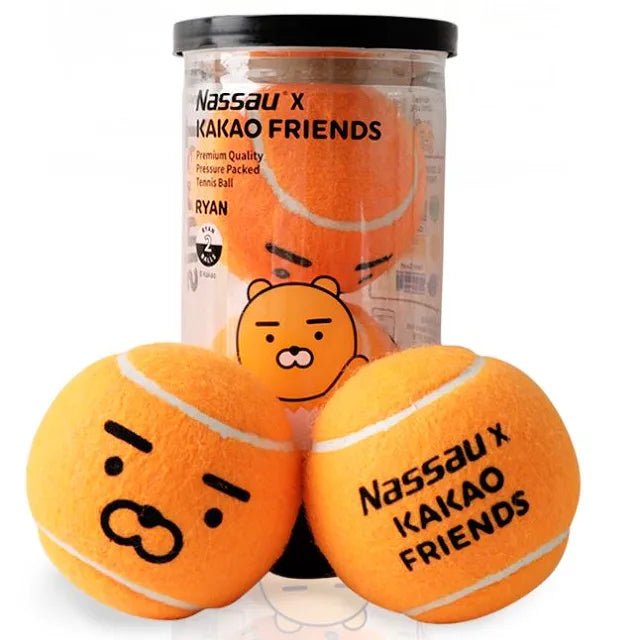 Kakao Friends: Nassau Tennis Balls (2 PCS) 카카오프렌즈: 낫소 테니스 공(2입)