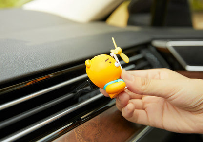 Kakao Friends: Pinwheel Car Air Freshener - Little Ryan 바람개비 방향제 리틀라이언