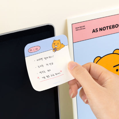 [KAKAO FRIENDS] Round Sticky Notes Set Ryan & Apeach & Choonsik 3 piece - 라운드 포스트잇(점착 메모지) 세트