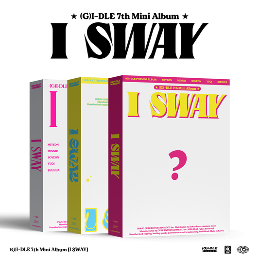 (G)I-DLE 7th Mini Album [I SWAY] (Wind Ver. / Wave Ver. / Beat Ver.) Random