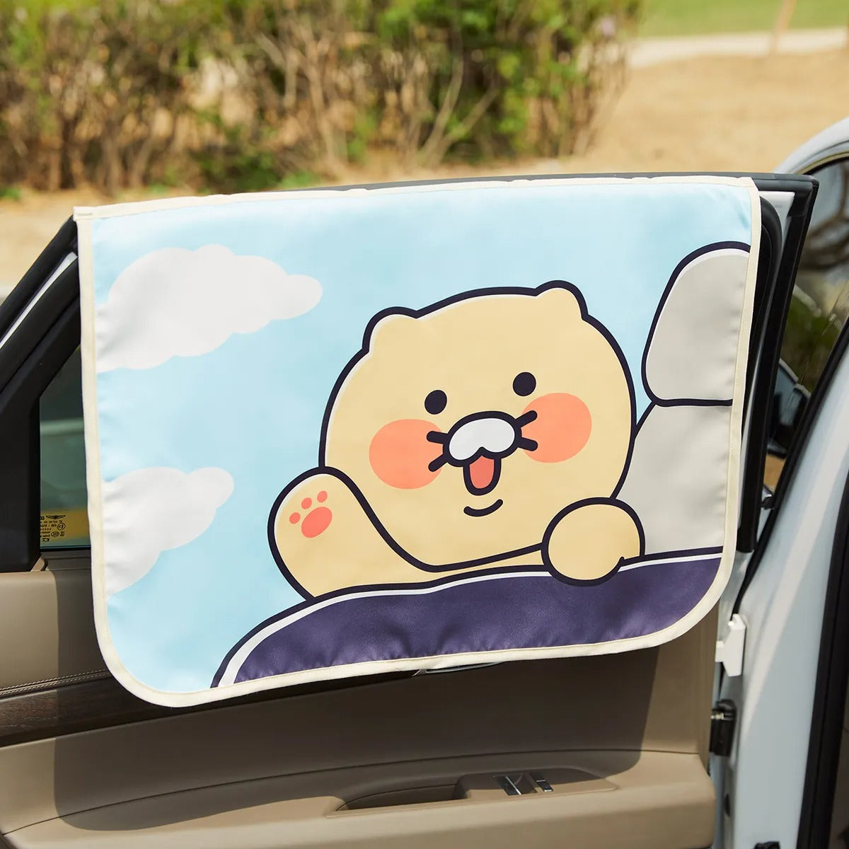 [KAKAO FRIENDS] Choonsik Car Curtain 1P - 춘식이 차량용 커튼 1P