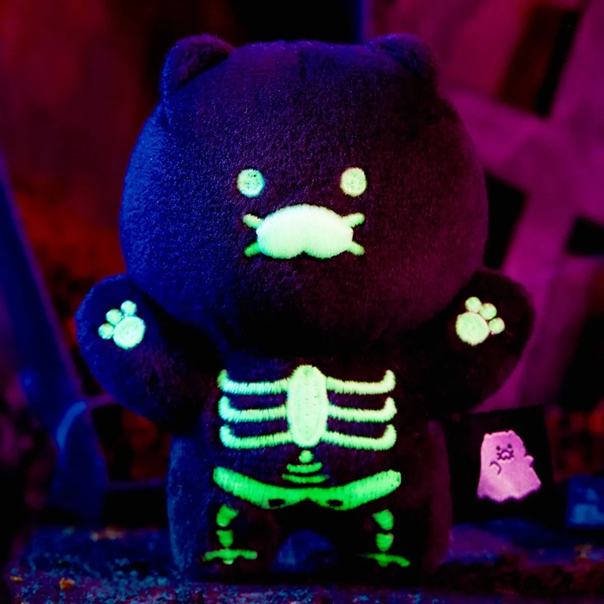[KAKAO FRIENDS] Nyang Nyang Special Plush Keyring Skeleton - 냥냥특집 춘식이 키링인형 야광해골