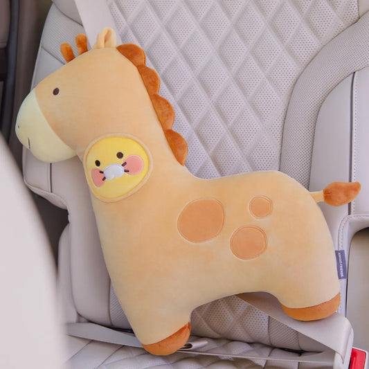 [KAKAO FRIENDS] Hug Giraffe Seatbelt Pillow Choonsik - 허그 기린 안전벨트 필로우 춘식이