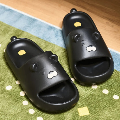 [KAKAO FRIENDS] Black Choonsik Slipper Men Ryan - 블랙춘 슬리퍼 남성 라이언