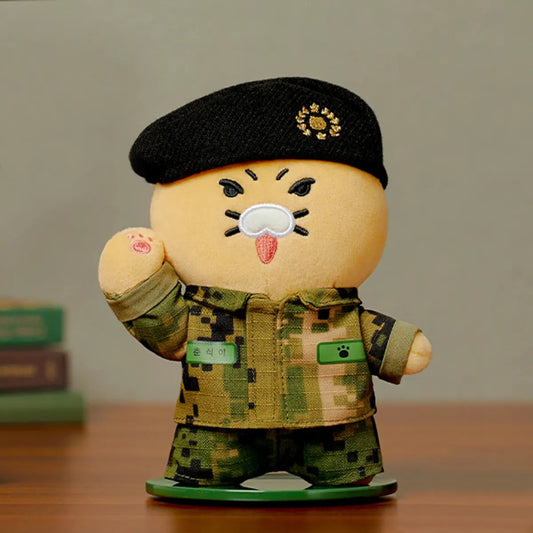 [KAKAO FRIENDS] ProChoon Soldier Standing Keychain Doll Choonsik - 프로춘 군인 스탠딩 키링인형 춘식이