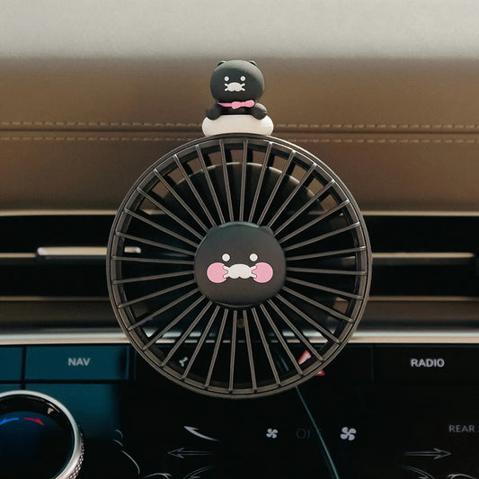 [KAKAO FRIENDS] Black Choon Car Fan_Choonsik 블랙춘 차량용 선풍기_춘식이