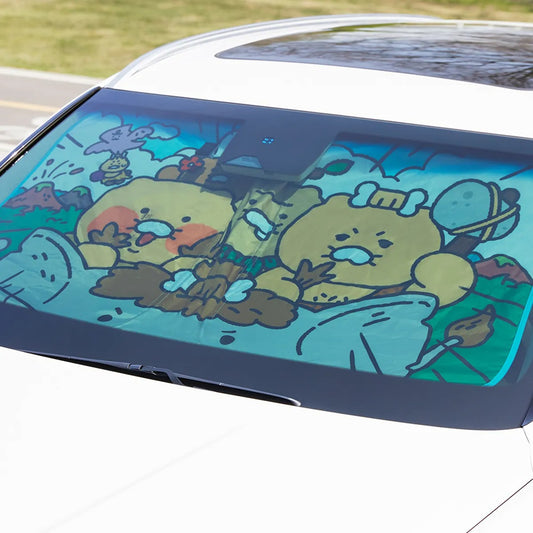 [KAKAO FRIENDS] Uga Chunga Car Sunshade_Friends - 우가춘가 차량용 햇빛가리개_프렌즈
